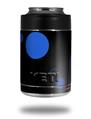 Skin Decal Wrap for Yeti Colster, Ozark Trail and RTIC Can Coolers - Lots of Dots Blue on Black (COOLER NOT INCLUDED)