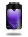 Skin Decal Wrap for Yeti Colster, Ozark Trail and RTIC Can Coolers - Glass Heart Grunge Purple (COOLER NOT INCLUDED)