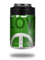 Skin Decal Wrap for Yeti Colster, Ozark Trail and RTIC Can Coolers - Love and Peace Green (COOLER NOT INCLUDED)
