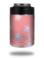 Skin Decal Wrap for Yeti Colster, Ozark Trail and RTIC Can Coolers - Pastel Flowers on Pink (COOLER NOT INCLUDED)