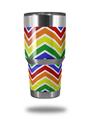 Skin Decal Wrap for Yeti Tumbler Rambler 30 oz Zig Zag Rainbow (TUMBLER NOT INCLUDED)