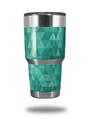 Skin Decal Wrap for Yeti Tumbler Rambler 30 oz Triangle Mosaic Seafoam Green (TUMBLER NOT INCLUDED)