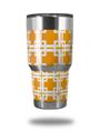 Skin Decal Wrap for Yeti Tumbler Rambler 30 oz Boxed Orange (TUMBLER NOT INCLUDED)