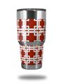 Skin Decal Wrap for Yeti Tumbler Rambler 30 oz Boxed Red Dark (TUMBLER NOT INCLUDED)