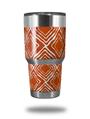 Skin Decal Wrap for Yeti Tumbler Rambler 30 oz Wavey Burnt Orange (TUMBLER NOT INCLUDED)