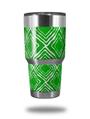 Skin Decal Wrap for Yeti Tumbler Rambler 30 oz Wavey Green (TUMBLER NOT INCLUDED)