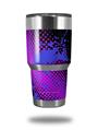 Skin Decal Wrap for Yeti Tumbler Rambler 30 oz Halftone Splatter Blue Hot Pink (TUMBLER NOT INCLUDED)