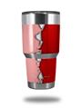 Skin Decal Wrap for Yeti Tumbler Rambler 30 oz Ripped Colors Pink Red (TUMBLER NOT INCLUDED)