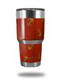 Skin Decal Wrap for Yeti Tumbler Rambler 30 oz Anchors Away Red Dark (TUMBLER NOT INCLUDED)