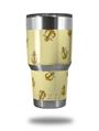 Skin Decal Wrap for Yeti Tumbler Rambler 30 oz Anchors Away Yellow Sunshine (TUMBLER NOT INCLUDED)