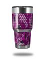 Skin Decal Wrap for Yeti Tumbler Rambler 30 oz HEX Mesh Camo 01 Pink (TUMBLER NOT INCLUDED)