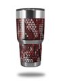Skin Decal Wrap for Yeti Tumbler Rambler 30 oz HEX Mesh Camo 01 Red (TUMBLER NOT INCLUDED)