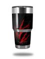 Skin Decal Wrap for Yeti Tumbler Rambler 30 oz WraptorSkinz WZ on Black (TUMBLER NOT INCLUDED)