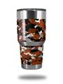 Skin Decal Wrap for Yeti Tumbler Rambler 30 oz WraptorCamo Digital Camo Burnt Orange (TUMBLER NOT INCLUDED)