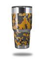 Skin Decal Wrap for Yeti Tumbler Rambler 30 oz WraptorCamo Old School Camouflage Camo Orange (TUMBLER NOT INCLUDED)