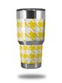 Skin Decal Wrap for Yeti Tumbler Rambler 30 oz Houndstooth Yellow (TUMBLER NOT INCLUDED)