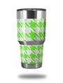 Skin Decal Wrap for Yeti Tumbler Rambler 30 oz Houndstooth Neon Lime Green (TUMBLER NOT INCLUDED)