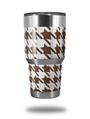 Skin Decal Wrap for Yeti Tumbler Rambler 30 oz Houndstooth Chocolate Brown (TUMBLER NOT INCLUDED)