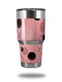 Skin Decal Wrap for Yeti Tumbler Rambler 30 oz Lots of Dots Pink on Pink (TUMBLER NOT INCLUDED)