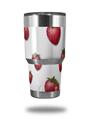 Skin Decal Wrap for Yeti Tumbler Rambler 30 oz Strawberries on White (TUMBLER NOT INCLUDED)