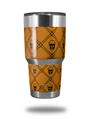 Skin Decal Wrap for Yeti Tumbler Rambler 30 oz Halloween Skull and Bones (TUMBLER NOT INCLUDED)