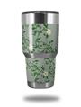 Skin Decal Wrap for Yeti Tumbler Rambler 30 oz Victorian Design Green (TUMBLER NOT INCLUDED)