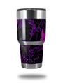 Skin Decal Wrap for Yeti Tumbler Rambler 30 oz Twisted Garden Purple and Hot Pink (TUMBLER NOT INCLUDED)