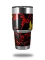 Skin Decal Wrap for Yeti Tumbler Rambler 30 oz Twisted Garden Red and Yellow (TUMBLER NOT INCLUDED)