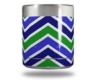 Skin Decal Wrap for Yeti Rambler Lowball - Zig Zag Blue Green (CUP NOT INCLUDED)