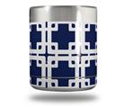 Skin Decal Wrap for Yeti Rambler Lowball - Boxed Navy Blue (CUP NOT INCLUDED)