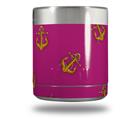 Skin Decal Wrap for Yeti Rambler Lowball - Anchors Away Fuschia Hot Pink (CUP NOT INCLUDED)