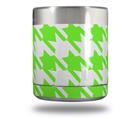 Skin Decal Wrap for Yeti Rambler Lowball - Houndstooth Neon Lime Green (CUP NOT INCLUDED)