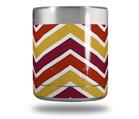 Skin Decal Wrap for Yeti Rambler Lowball - Zig Zag Yellow Burgundy Orange (CUP NOT INCLUDED)