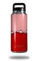 Skin Decal Wrap for Yeti Rambler Bottle 36oz Ripped Colors Pink Red (YETI NOT INCLUDED)