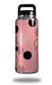Skin Decal Wrap for Yeti Rambler Bottle 36oz Lots of Dots Pink on Pink (YETI NOT INCLUDED)