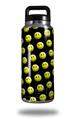Skin Decal Wrap for Yeti Rambler Bottle 36oz Smileys on Black (YETI NOT INCLUDED)