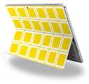Decal Style Vinyl Skin for Microsoft Surface Pro 4 - Squared Yellow -  (SURFACE NOT INCLUDED)