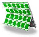 Decal Style Vinyl Skin for Microsoft Surface Pro 4 - Squared Green -  (SURFACE NOT INCLUDED)