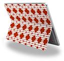 Decal Style Vinyl Skin for Microsoft Surface Pro 4 - Boxed Red Dark -  (SURFACE NOT INCLUDED)