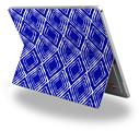 Decal Style Vinyl Skin for Microsoft Surface Pro 4 - Wavey Royal Blue -  (SURFACE NOT INCLUDED)