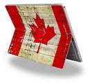 Decal Style Vinyl Skin for Microsoft Surface Pro 4 - Painted Faded and Cracked Canadian Canada Flag -  (SURFACE NOT INCLUDED)