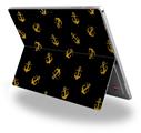 Decal Style Vinyl Skin for Microsoft Surface Pro 4 - Anchors Away Black -  (SURFACE NOT INCLUDED)
