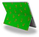 Decal Style Vinyl Skin for Microsoft Surface Pro 4 - Anchors Away Green -  (SURFACE NOT INCLUDED)