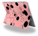 Decal Style Vinyl Skin for Microsoft Surface Pro 4 - Lots of Dots Pink on Pink -  (SURFACE NOT INCLUDED)