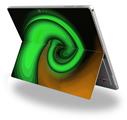 Decal Style Vinyl Skin for Microsoft Surface Pro 4 - Alecias Swirl 01 Green -  (SURFACE NOT INCLUDED)