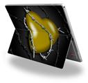 Decal Style Vinyl Skin for Microsoft Surface Pro 4 - Barbwire Heart Yellow -  (SURFACE NOT INCLUDED)