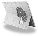 Decal Style Vinyl Skin for Microsoft Surface Pro 4 - Mushrooms Gray -  (SURFACE NOT INCLUDED)