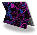 Decal Style Vinyl Skin for Microsoft Surface Pro 4 - Twisted Garden Hot Pink and Blue -  (SURFACE NOT INCLUDED)