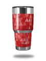 WraptorSkinz Skin Wrap compatible with RTIC 30oz ORIGINAL 2017 AND OLDER Tumblers Triangle Mosaic Red (TUMBLER NOT INCLUDED)