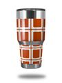 WraptorSkinz Skin Wrap compatible with RTIC 30oz ORIGINAL 2017 AND OLDER Tumblers Squared Burnt Orange (TUMBLER NOT INCLUDED)